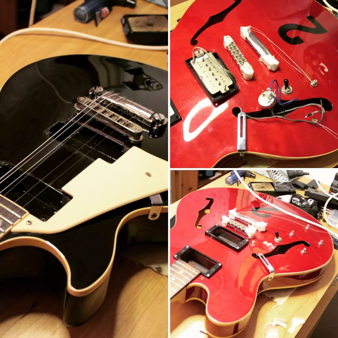 Nöjd kund som ville byta mikrofoner i sin Les Paul men mikrofonerna var redan installerade i en annan gitarr. Byte från ena till andra alltså.
Tyytyväinen asiakas joka haluisi mikrofonit vaihdettu toisesta kitarasta.
#janeco #guitarrepair #guitarservice #gibson #seymourduncan